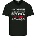 Gitarrist I Dont Gemein zu Werden Toll Gitarre Herren V-Neck Baumwolle