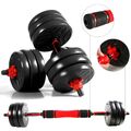 Dumbbell Set 2er Kurzhantel Langhantel Hantelset Gewichte verstellbar