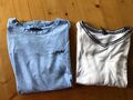 Zero Shirt hell-blau Gr 36 Mit Stickerei und Multiblu Shirt weiß- blau* 2Teile