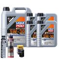 Motoröl 5W30 LIQUI MOLY Special Tec Ll 9L+HENGST Ölfilter +Spülung +Cera Tec