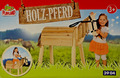 Holzpferd Voltigierpferd Holzpony mit Halter + Zügel 103x50,8x99 NEU