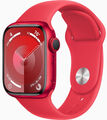 APPLE Watch S9 GPS + Cell 45mm Alugehäuse Sportband M/L RED MRYG3QF/A B-Ware