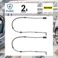 2x ORIGINAL® Textar Warnkontakt, Bremsbelagverschleiß Vorne für Opel Astra G