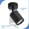 LED Deckenleuchte Spotleuchte Schwarz Weiß Strahler GU10 schwenkbar Wandleuchte~