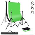 2.6x3m Fotostudio Hintergrundsystem Teleskop Hintergrund Stativ Set Mit Tasche