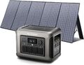 1800W Tragbare Powerstation mit 400W Solarpanel, 1152Wh LiFePO4 Batterie