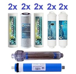 ERSATZFILTER 7 STUFEN + NEGATIV ION Umkehrosmose Wasserfilter Osmose 50 Membran