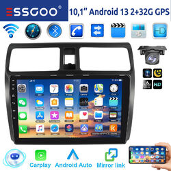 Android 13 32G Autoradio CarPlay GPS Navi RDS KAM Für Suzuki Swift III 2005-2010