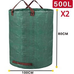 1-4x 272L Gartensack Gartenabfallsack Laubsack Rasensack Stabil Faltbar Robust