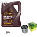 MANN-FILTER Ölfilter 5 L MANNOL Energy Combi LL 5W-30 für VW UP 1.0 Golf VII