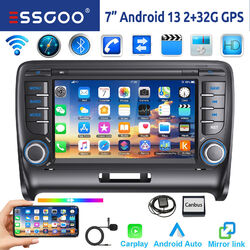 Für Audi TT 8J 2006-14 7" Android 13 2+32G Autoradio Apple Carplay GPS NAVI RDS