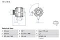 Lichtmaschine Generator Lima BOSCH 0 986 085 170 +39.58€ Pfand für RENAULT 3 4 1