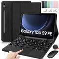 Hülle mit Touchpad Tastatur Maus Für Samsung Galaxy Tab S9 FE S8 S7 A9+ A8 A7 DE