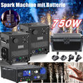 2x 750W Cold Spark Machine mit Flight Case DMX Sparkular DJ Funkenmaschine Show