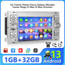 DAB+ 32G Android 13 GPS Für Ford Focus Transit S-Max C-Max Kuga Mondeo Autoradio