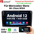 Autoradio Android 12 GPS Navi Carplay Für Mercedes Benz M W164 GL X164 2+32G DAB