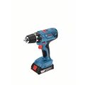 Bosch GSR 18V-21 Akku-Bohrer inkl. 2 Akkus 2.0Ah in blau