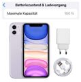 Apple iPhone 11 - 64 128 256GB - SEHR GUT - 100% BATT. - Schwarz Weiß Rot Violet