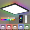 ZMH LED Deckenleuchte Farbwechsel Deckenlampe Dimmbar Panel Smart mit RGB App