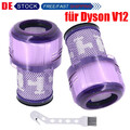 2 Stück Filter für Dyson V12 Detect Slim Absolute Extra HEPA Filter Ersatzfilter