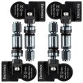 4x TPMS Reifendrucksensoren Metallventil Gunmetal für Fiat 500L JEEP Grand Chero