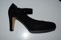 Gabor Pumps mit Riemchen schwarz Velour Wildleder Damen Gr. 6,5