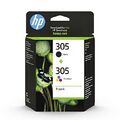 HP 305 (6ZD17AE) Original Druckerpatrone,1xSchwarz,1xFarbe für HP DeskJet 230...