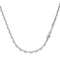 Giorgio Martello Milano Kette Stegankerkette, diamantiert, massiv, Silber 925