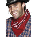 Rotes Cowboy Halstuch Western Männerhalstuch Herrenhalstuch Bandana Sheriff 