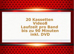 Digitalisieren von VHS, VHS-C, Hi8, Video8, Digital8, MiniDV auf DVD o. Stick