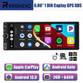 6.86" Android 13 2+64G Carplay Autoradio 1 DIN GPS NAV WiFi Bluetooth RDS Kamera