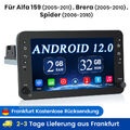 7" 8-Kern Android 12 Autoradio GPS Navi DSP carplay SWC für Alfa Romeo 159 Brera