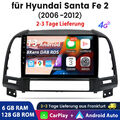  4G Autoradio Für Hyundai Santa Fe 2 2006-2012 GPS Nav Android 13 RDS BT CarPlay