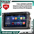 8-Kern GPS Android 12 Autoradio Für VW Seat Skoda Leon Jetta EOS CarPlay 8" 64GB