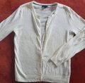 *Tommy Hilfiger-Damen Strickjacke-M-creme-hell-Baumwolle-Langarm-ungetragen*