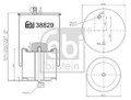 FEBI BILSTEIN Federbalg Luftfederung 38829 für VOLVO FL 2 RENAULT MIDLUM PREMIUM