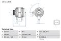 Lichtmaschine Generator Lima BOSCH 0 986 045 101 +68.81€ Pfand für NISSAN X83 2