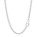 80cm ANKERKETTE 925 Sterling Silber Kette Rund MASSIV Collier 13,3gr 2,80mm 3527