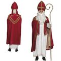 Bischof KOSTÜM 4-teilig  NIKOLAUS Weihnachten Herren Gr. L XL komplett mit Mitra