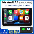 2+64G Android13 Carplay Autoradio Für Audi A4 8E 8H B6 B7 2000-09 GPS SWC DAB+BT