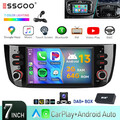 Für Fiat Grande Punto/Linea DAB+ KAM Carplay Android13 Autoradio GPS NAVI BT 64G