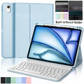 Schutz Hülle mit Bluetooth Tastatur Maus Für iPad Air 11 Zoll M3 2025 QWERTZ NEW