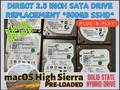 500GB 2.5 HYBRID DRIVE / SSHD * MACOS HIGH SIERRA + MS OFFICE * SATA 3 OHNE SSD