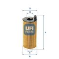 UFI 25.188.00 Ölfilter für BMW F23 + G21 + G81 + F11 + F21 + F20 + G26 + F10