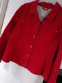 🖤 S. Oliver Jeans Jacke Gr.46 in der Farbe Rot 🖤