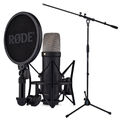 Rode NT1 5th Generation XLR USB Studio-Mikrofon Schwarz + Mikrofonständer