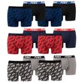 PUMA Herren Boxershorts, 4 Stück, Boxers, Pants, Shorts, Unterhosen, Puma-Print