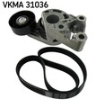 Keilrippenriemensatz SKF VKMA 31036 für SKODA AUDI A2 POLO FABIA VW FOX SEAT 9A4