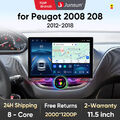 11.5'' Für Peugeot 2008/208 2013-2017 Android 13 Autoradio Navi CarPlay 128GB BT