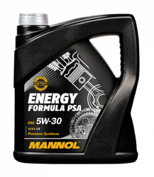 4 Liter MANNOL Energy Formula PSA 5W-30 Motoröl ACEA C3 C2 API SN/CH-4